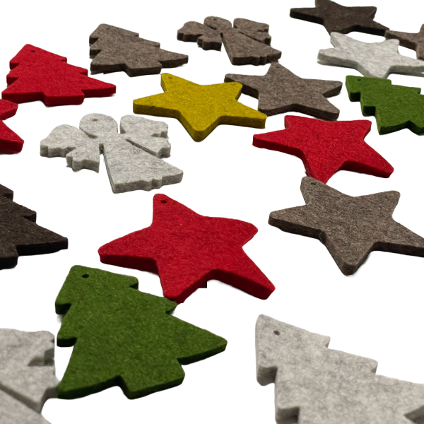 Kleiner Filz Stern (3 er Set)